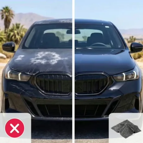 NanoWipe long-lasting protection and shine on car paint
